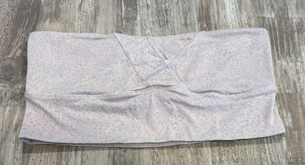Free People Intimately Bandeau Top Size M Cropped Strapless Pale Pink